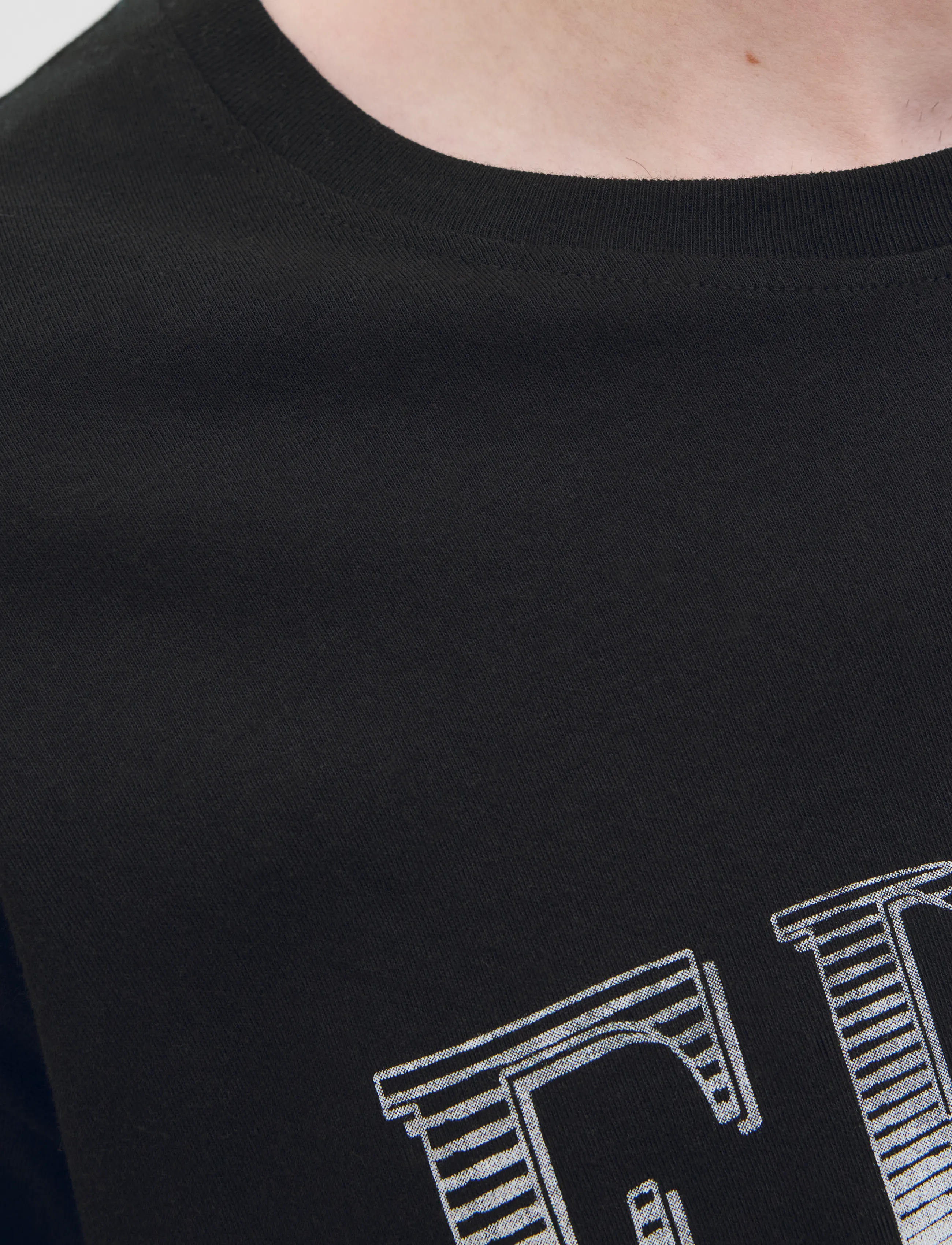 JJ REBEL - JREBHENRY TEE SS CREW NECK - black - 5