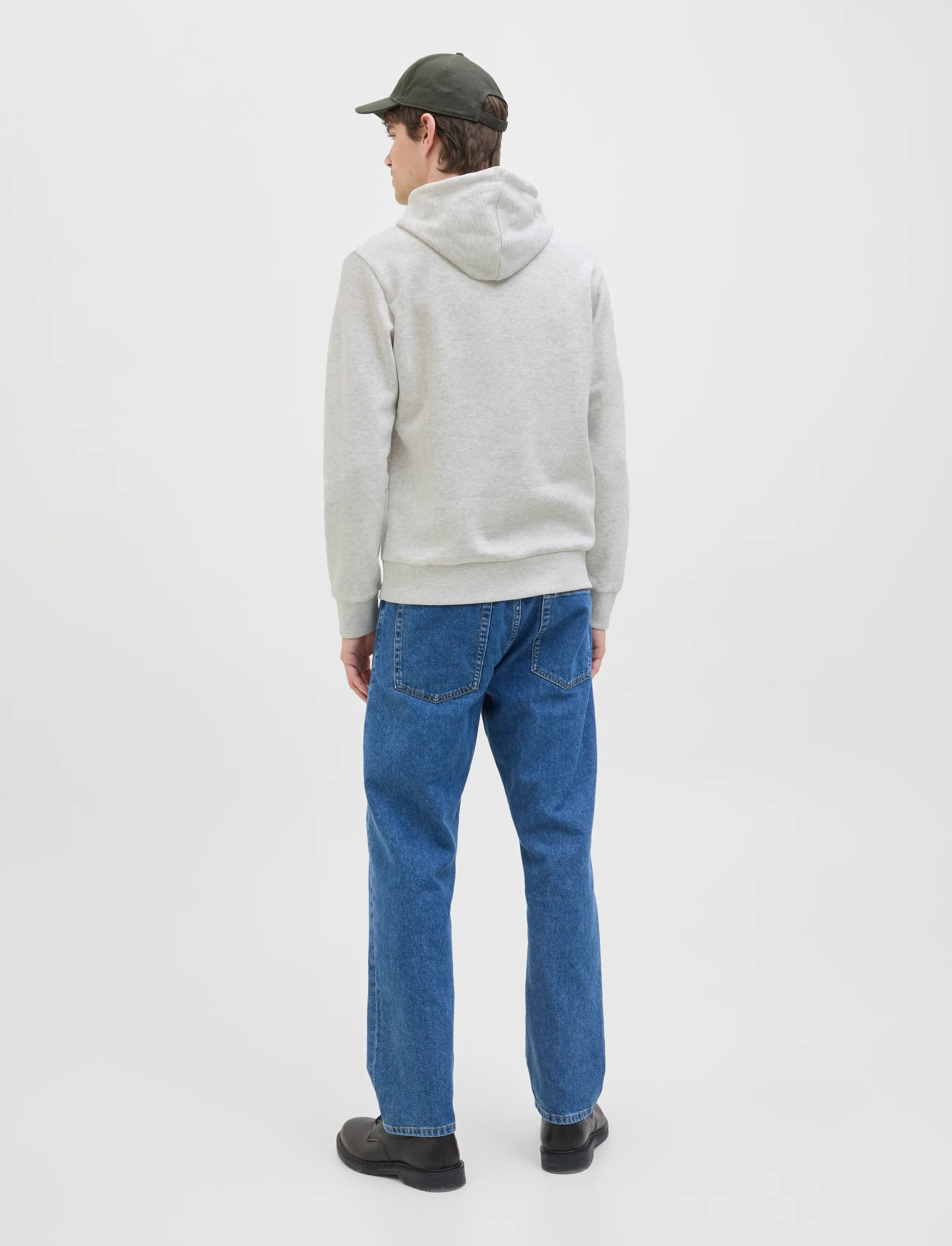 JJ REBEL - JREBLASSE SWEAT HOOD - laveste priser - white melange - 3