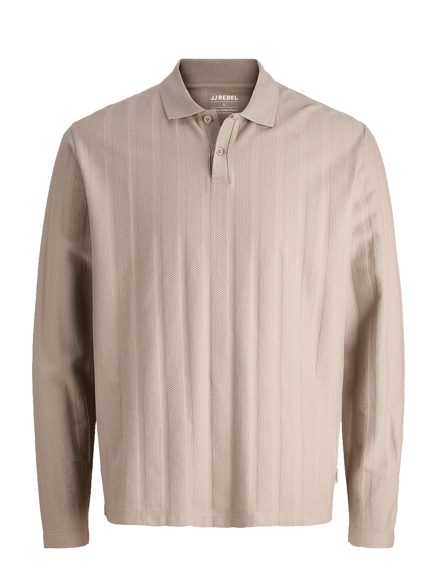JJ REBEL - JREBLOUIS POLO LS - roasted cashew - 1