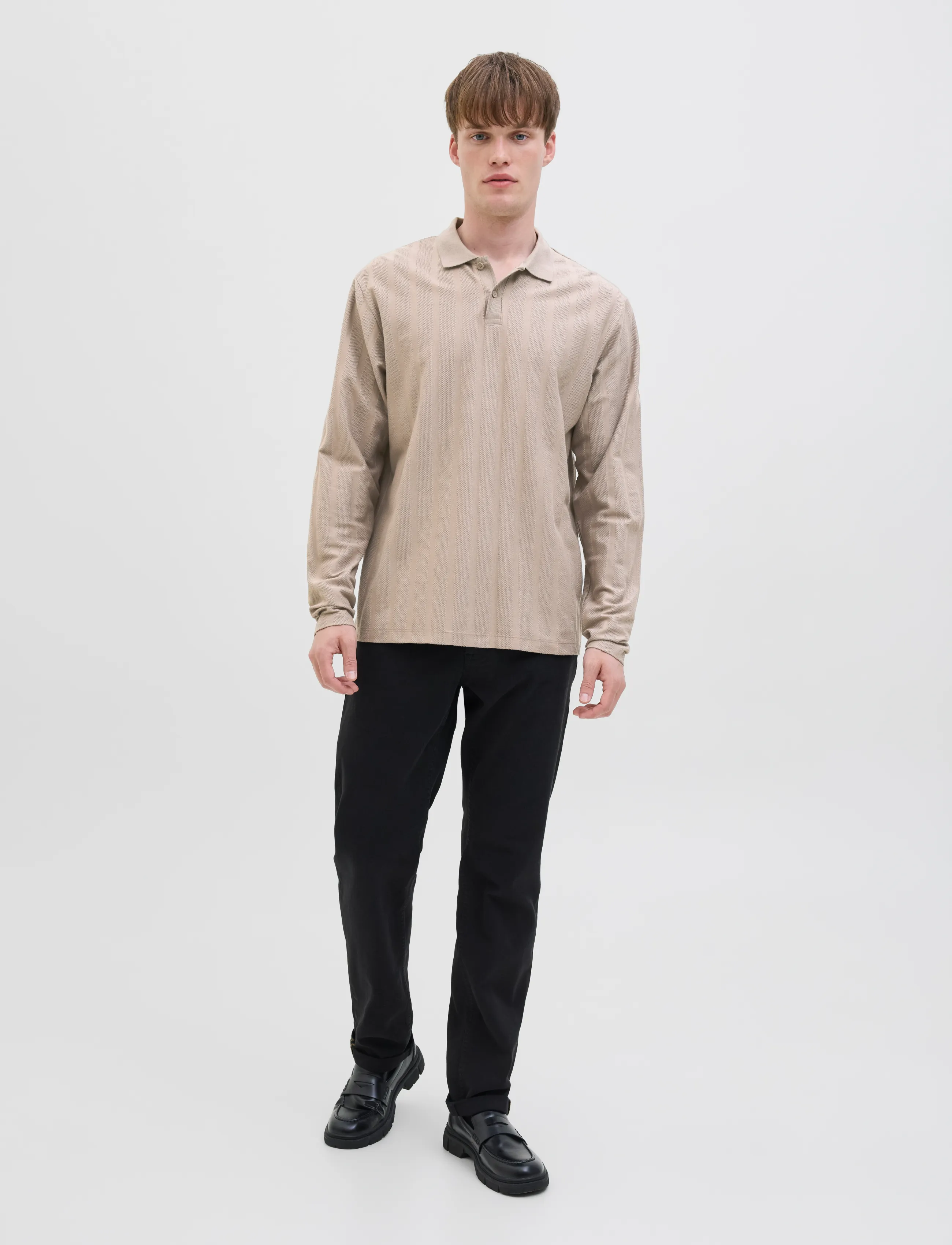 JJ REBEL - JREBLOUIS POLO LS - roasted cashew - 4