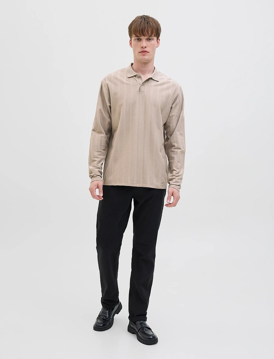 JJ REBEL - JREBLOUIS POLO LS - roasted cashew - 4