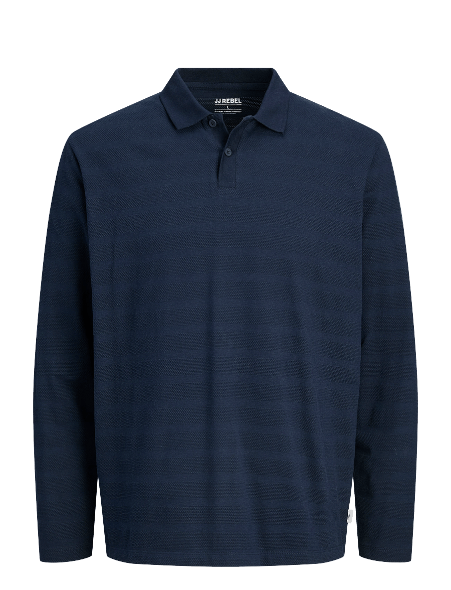 JJ REBEL - JREBLOUIS POLO LS - sky captain - 1