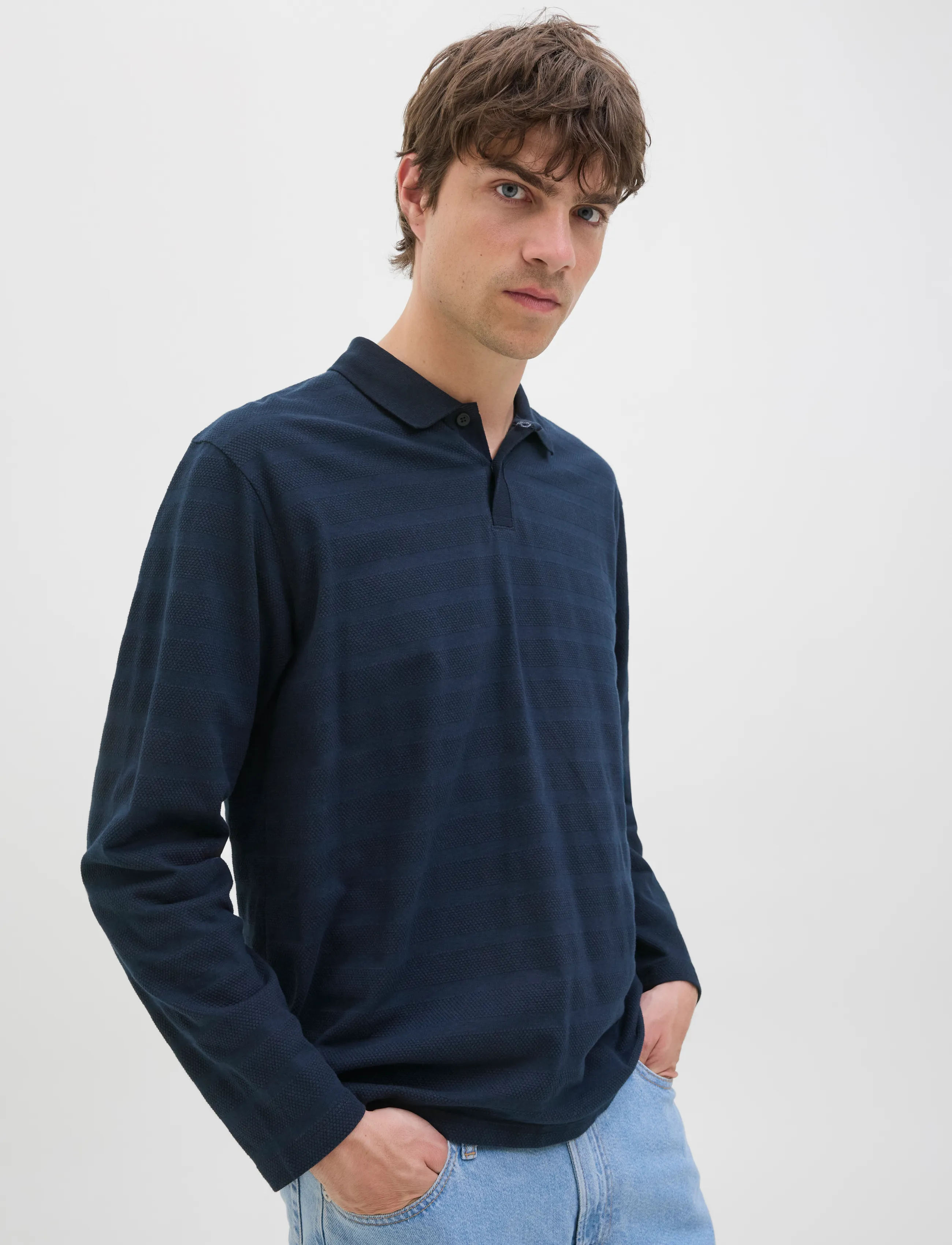 JJ REBEL - JREBLOUIS POLO LS - sky captain - 4
