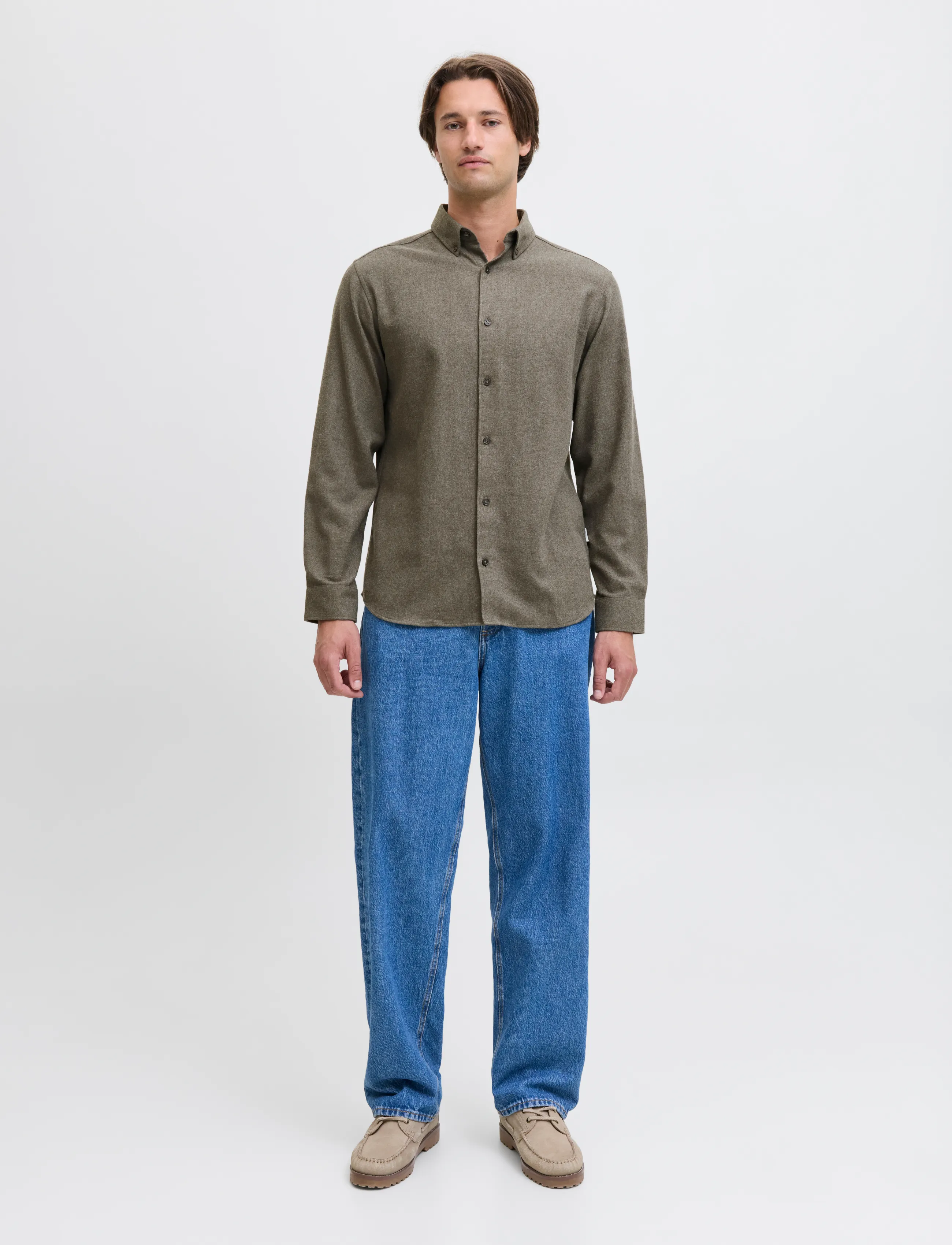 JJ REBEL - JREBIKE MELANGE SHIRT LS SN - die niedrigsten preise - forest night - 4