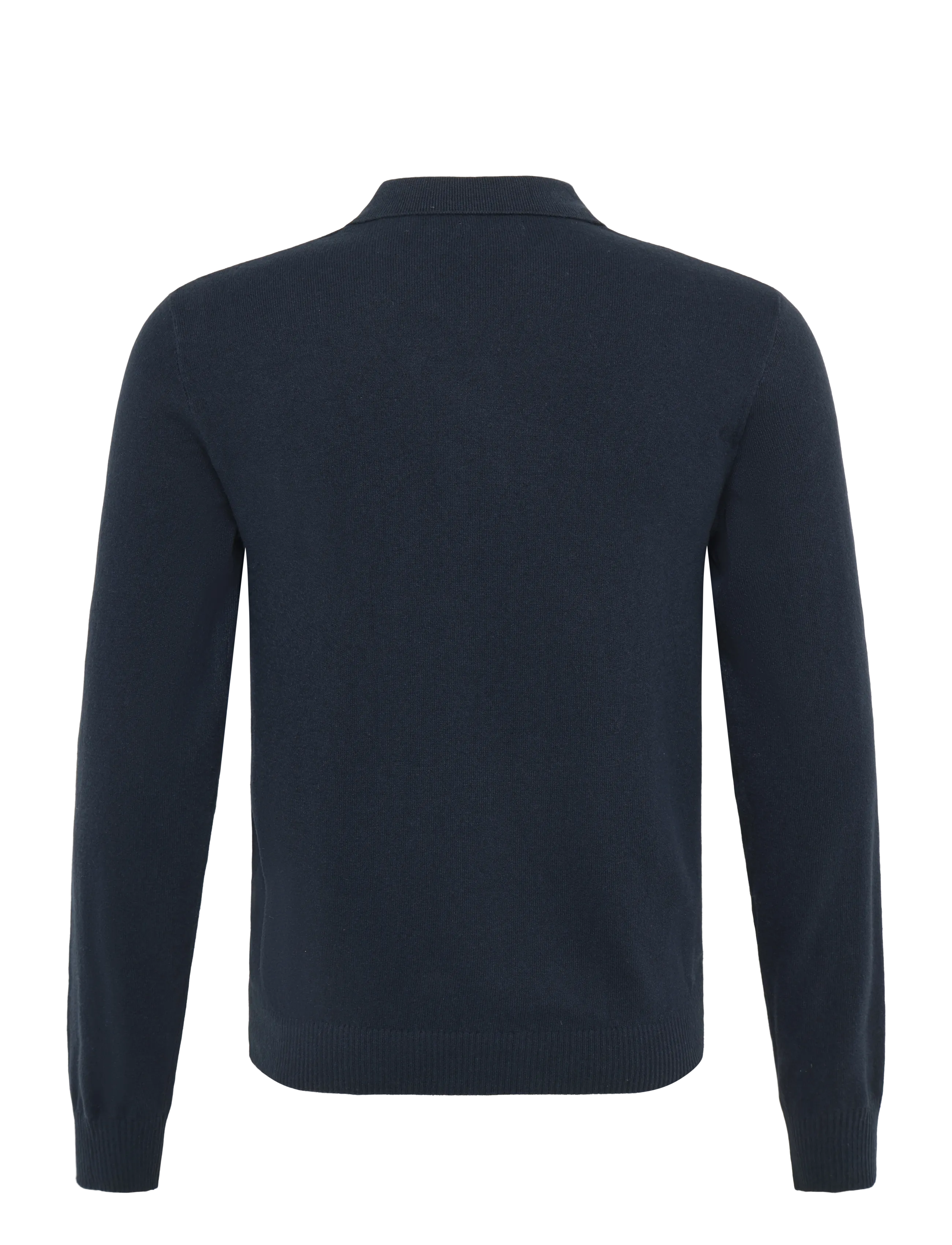 JJ REBEL - JREBCALLUM KNIT POLO FULL ZIP - knitted polos - sky captain - 2