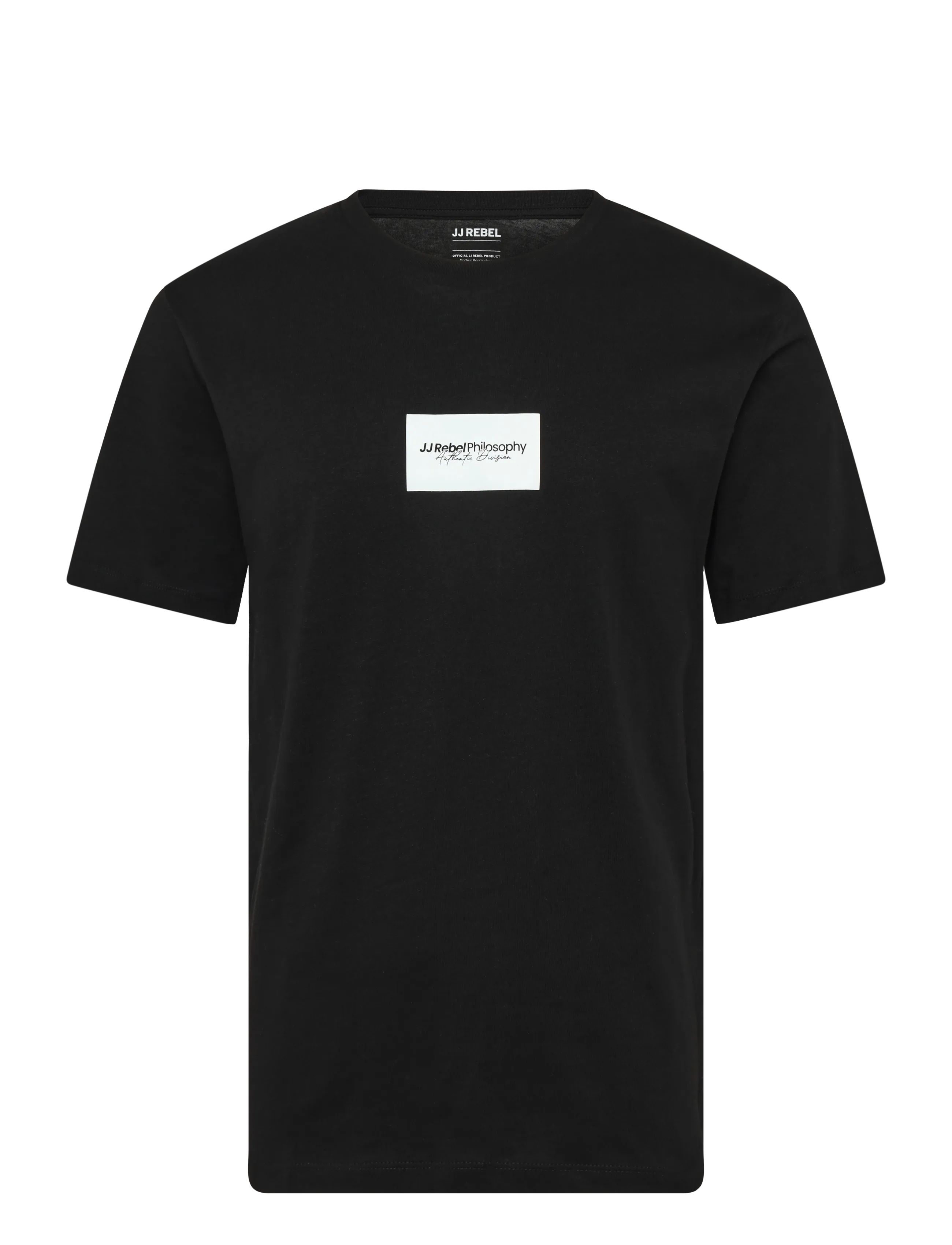 JJ REBEL JREBDUKE SS TEE CREW NECK - T-Shirts - BLACK / black