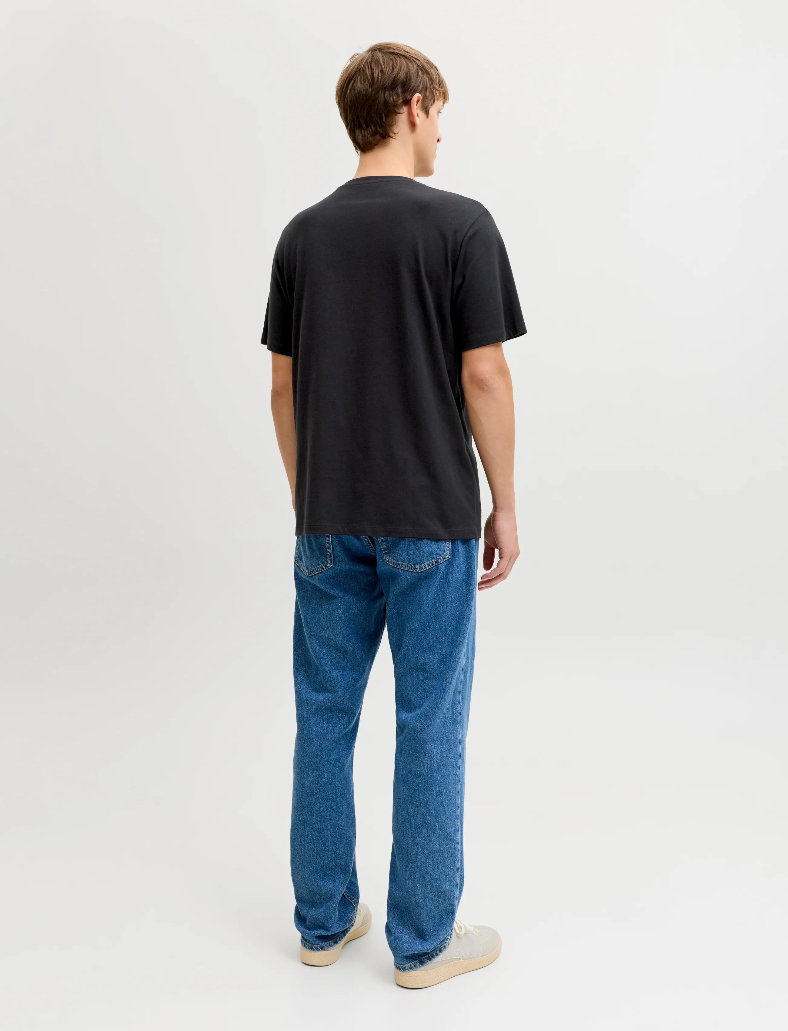 JJ REBEL - JREBDUKE SS TEE CREW NECK - laveste priser - black - 3