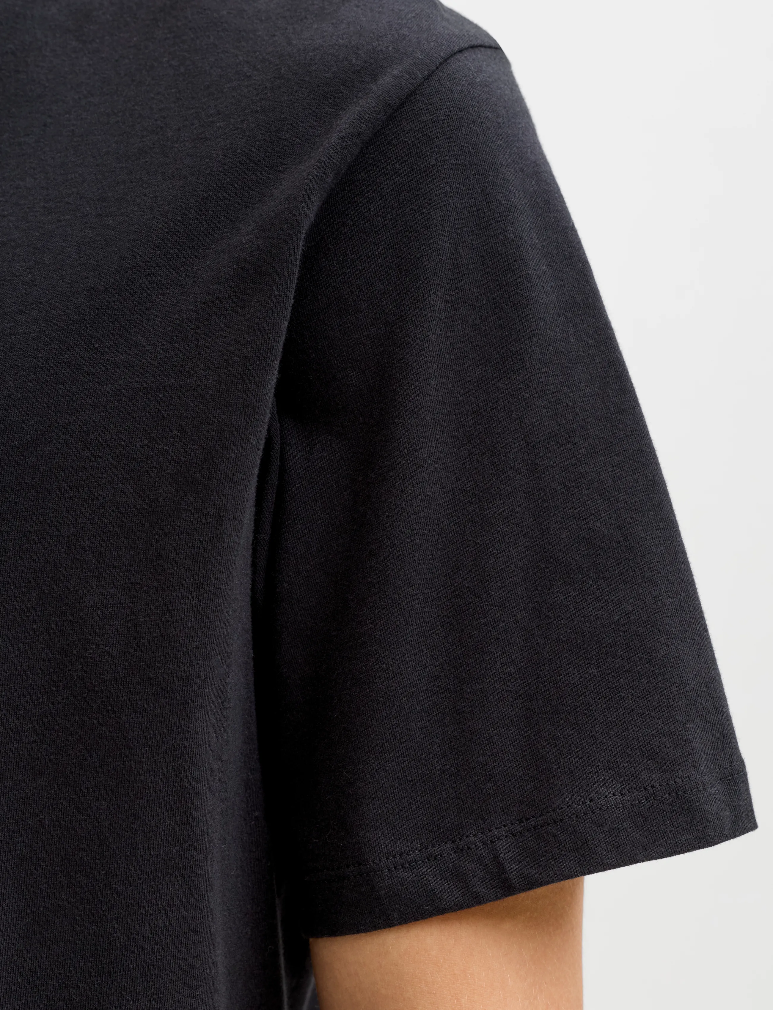 JJ REBEL - JREBDUKE SS TEE CREW NECK - laveste priser - black - 5