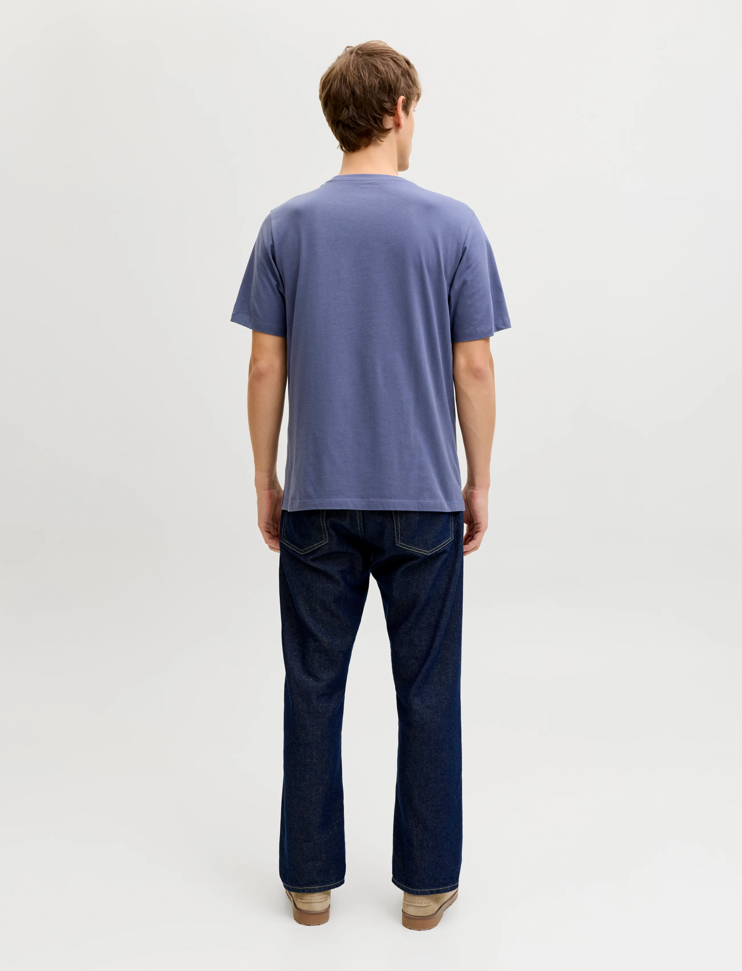 JJ REBEL - JREBDUKE SS TEE CREW NECK - laveste priser - nightshadow blue - 3