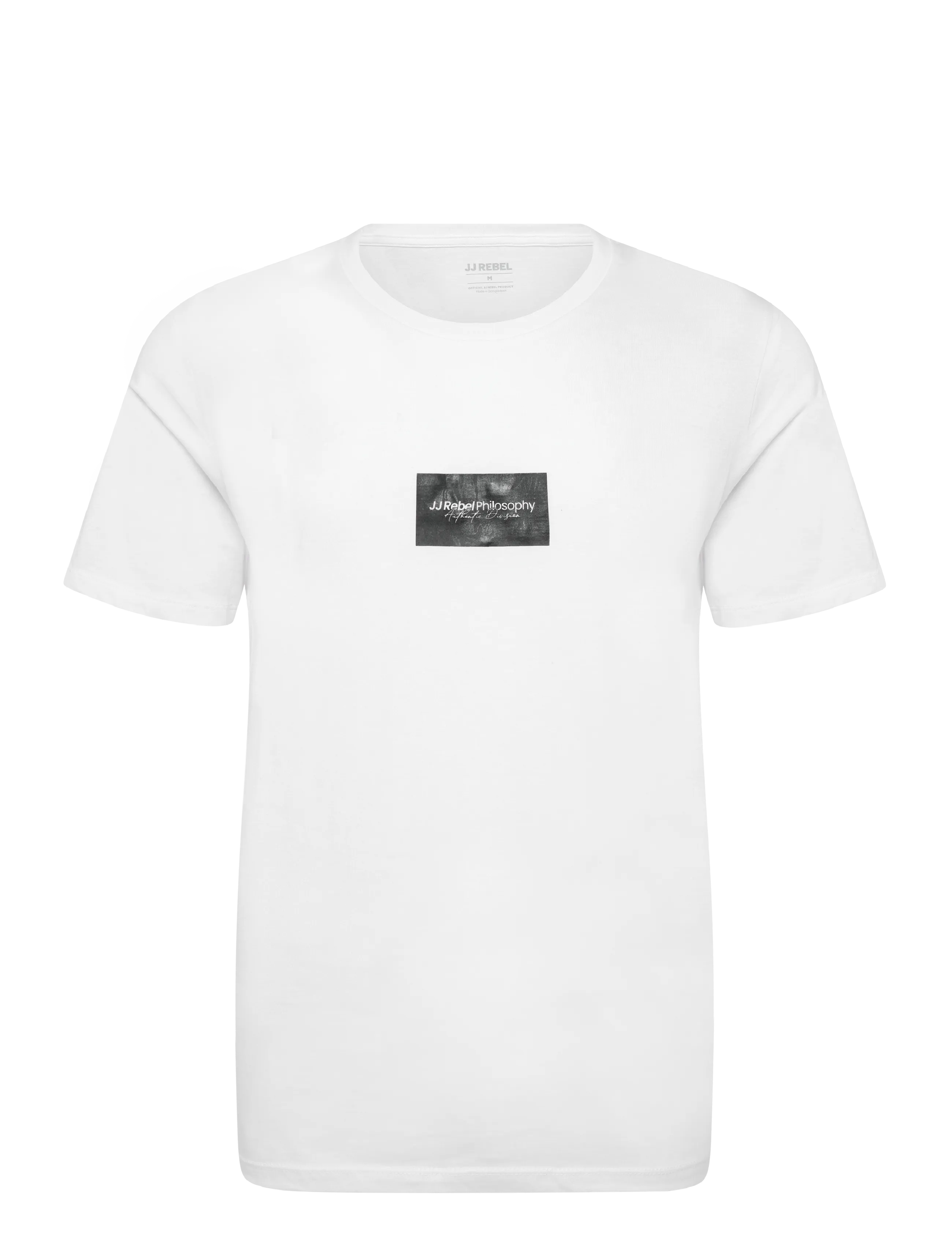 JJ REBEL JREBDUKE SS TEE CREW NECK - T-Shirts - WHITE / white