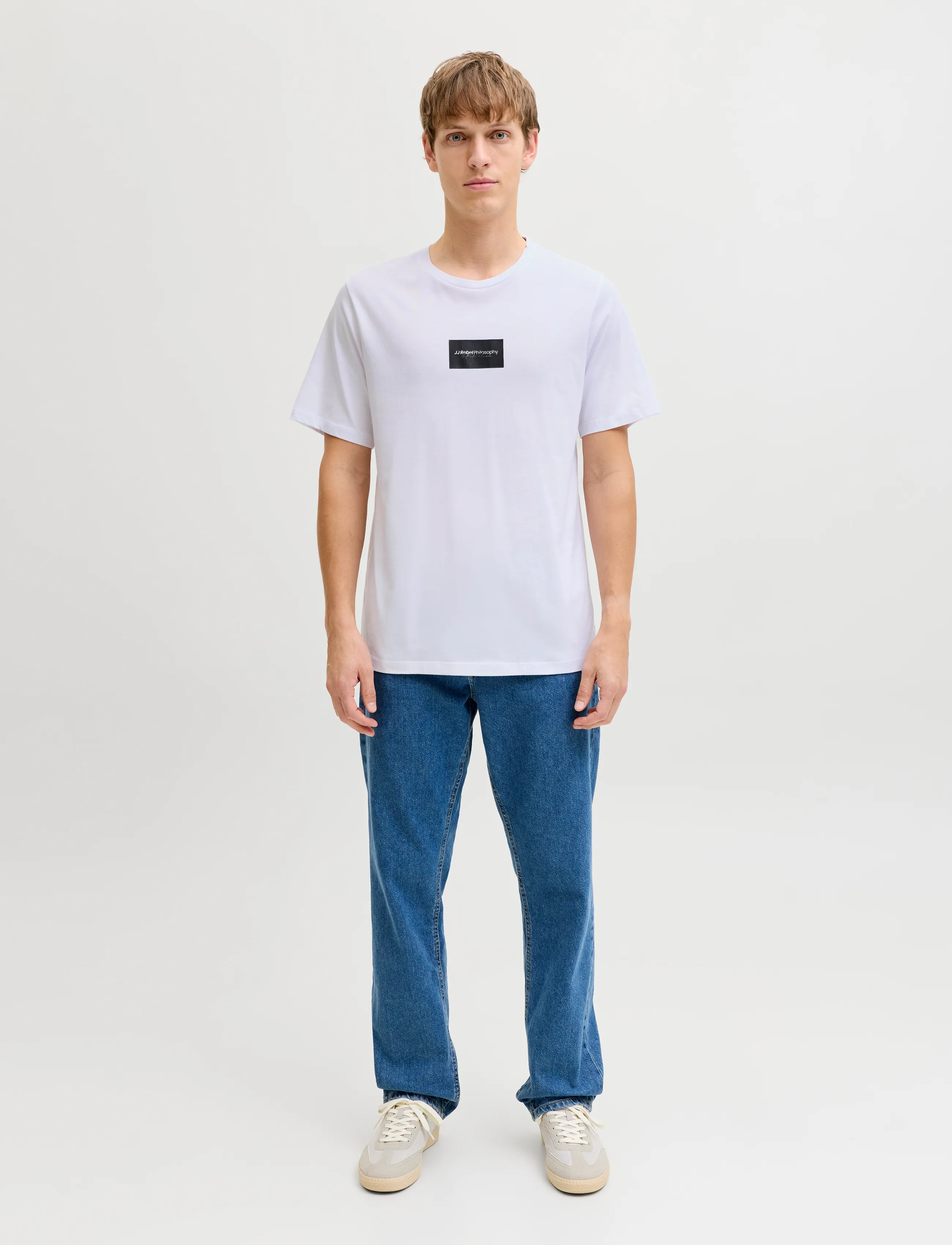 JJ REBEL - JREBDUKE SS TEE CREW NECK - die niedrigsten preise - white - 4