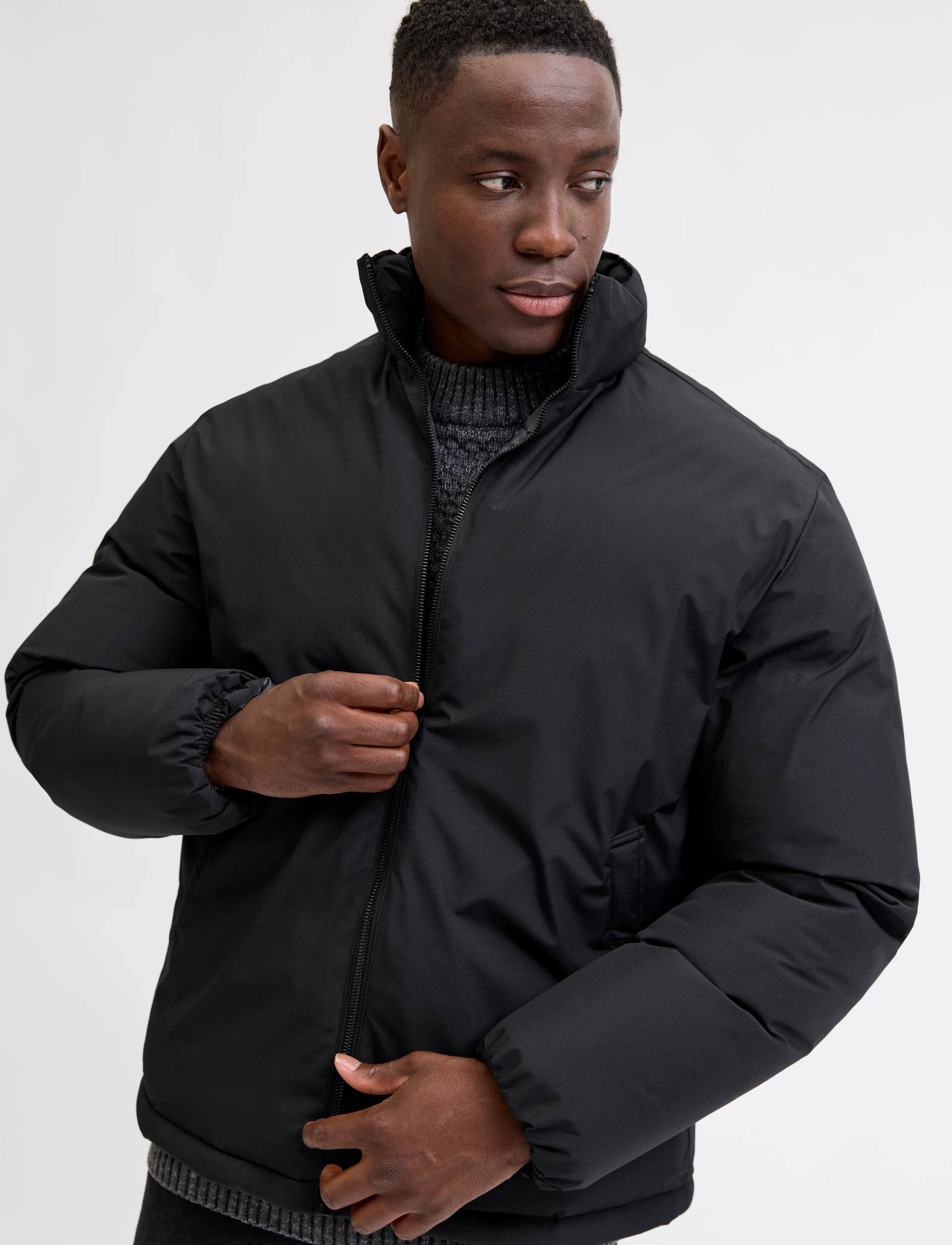 JJ REBEL - JREBLAIR PUFFER JACKET - vinterjakker - black - 5