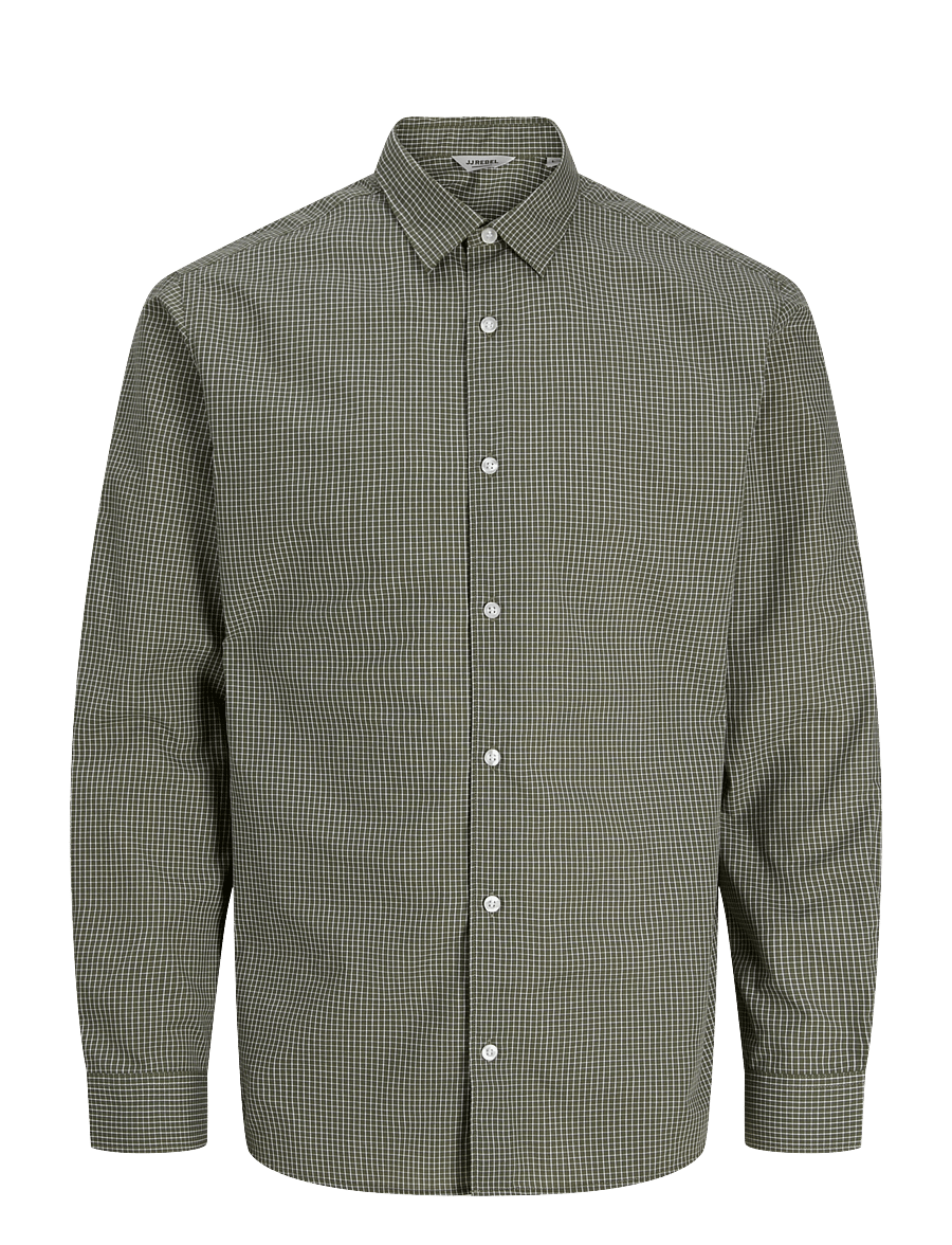 JJ REBEL - JREBGAVIN CHECK SHIRT LS - beetle - 1