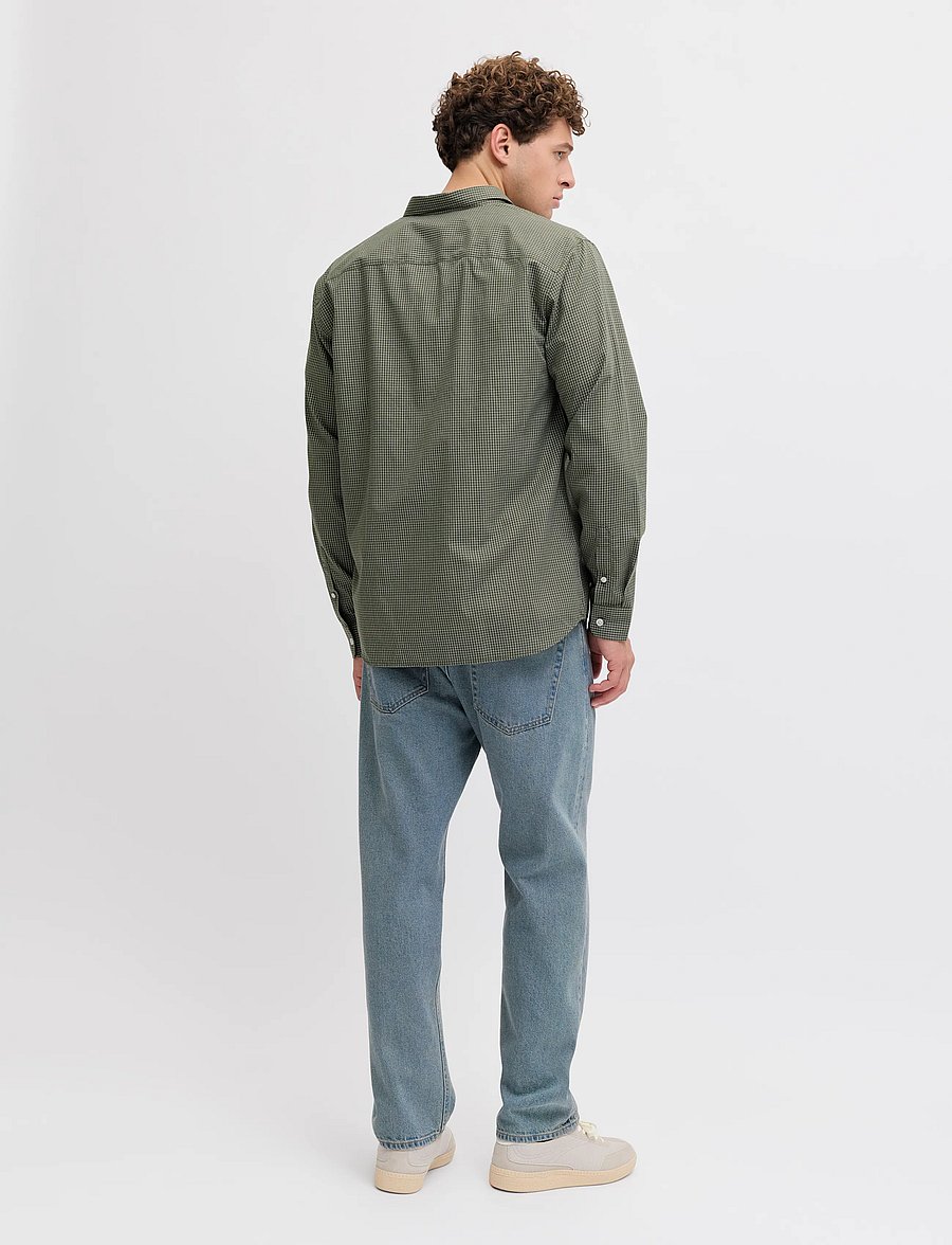 JJ REBEL - JREBGAVIN CHECK SHIRT LS - beetle - 2