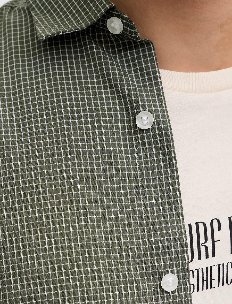 JJ REBEL - JREBGAVIN CHECK SHIRT LS - beetle - 4