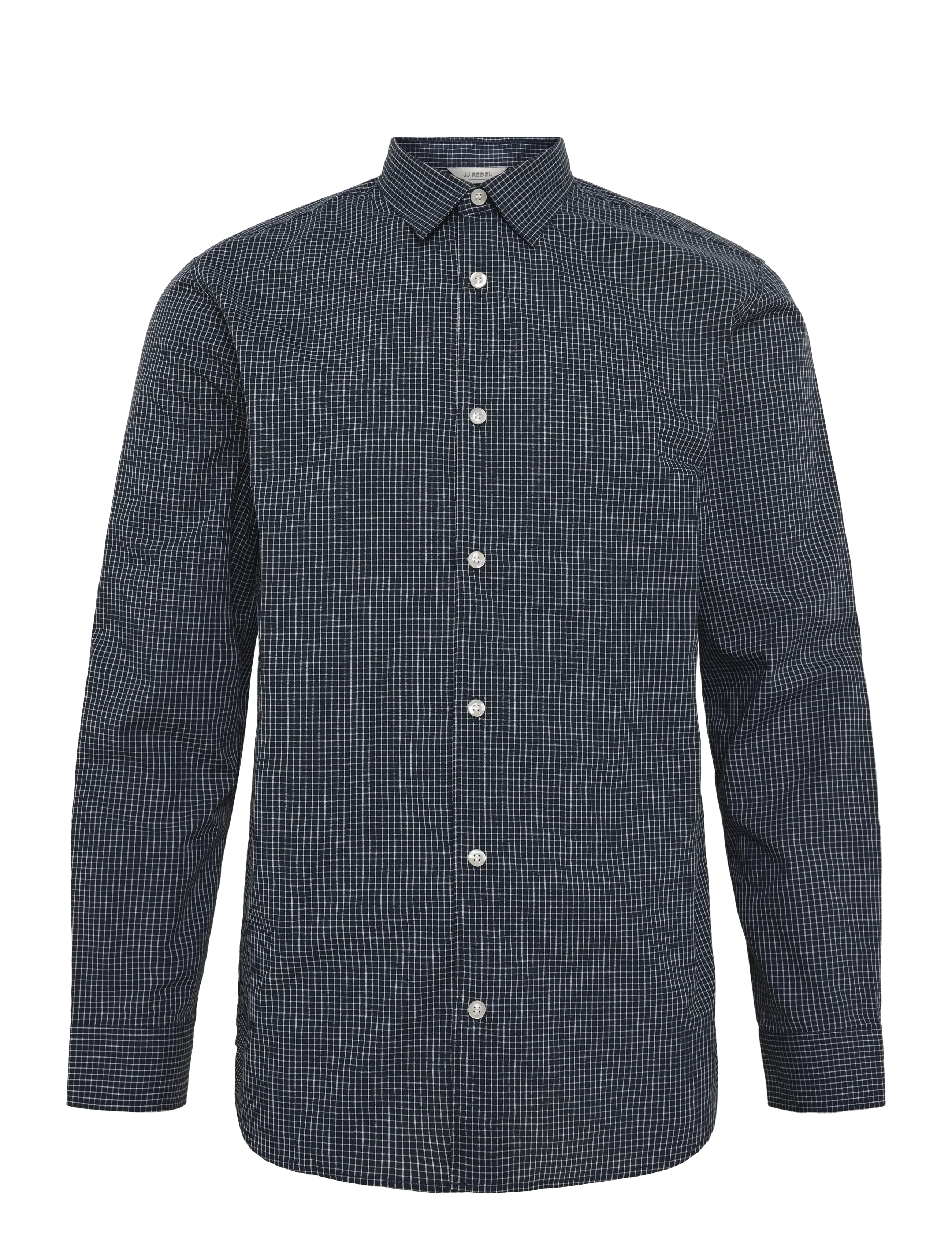 JJ REBEL JREBGAVIN CHECK SHIRT LS - Festmode zu Outlet-Preisen - NAVY BLAZER / navy