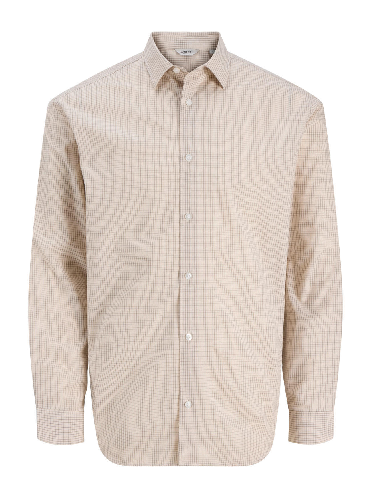 JJ REBEL - JREBGAVIN CHECK SHIRT LS - karierte hemden - roasted cashew - 1