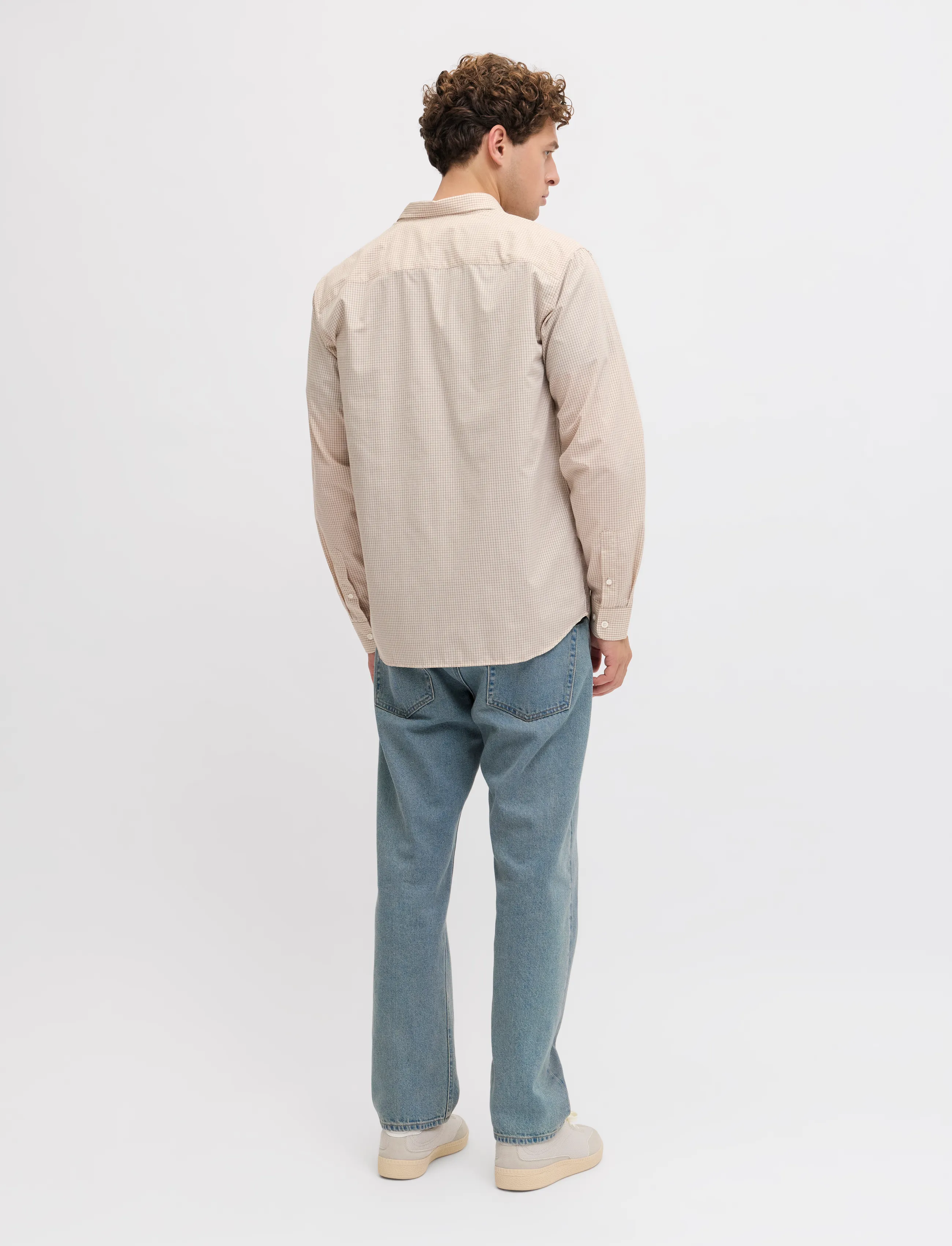 JJ REBEL - JREBGAVIN CHECK SHIRT LS - karierte hemden - roasted cashew - 3