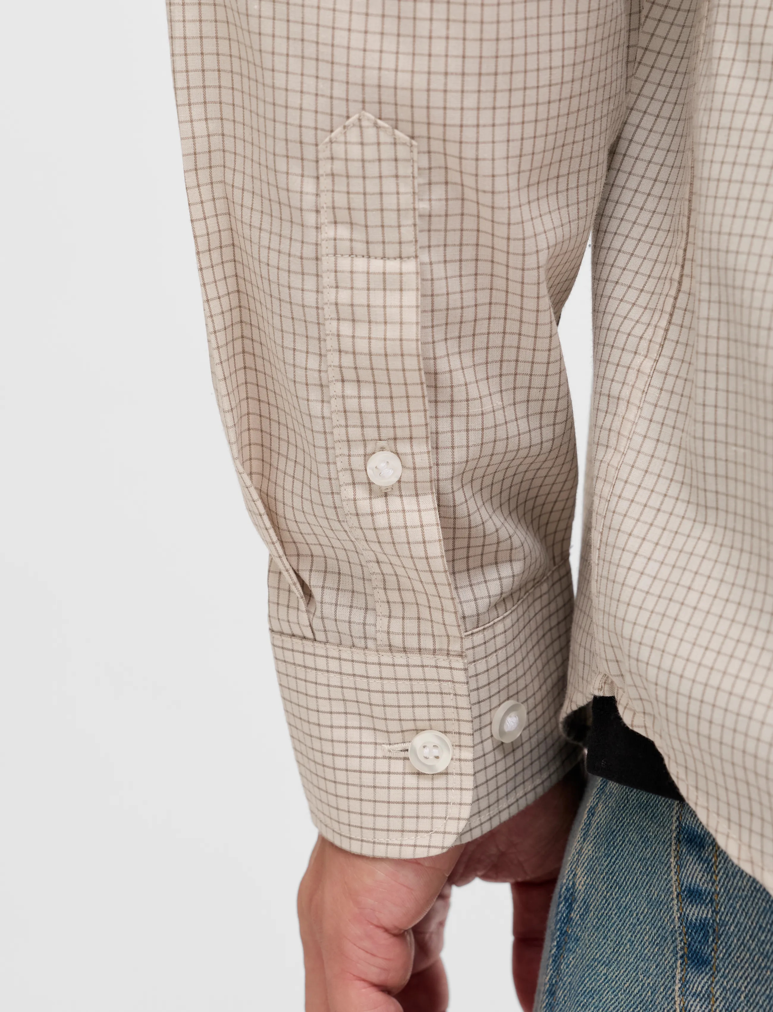 JJ REBEL - JREBGAVIN CHECK SHIRT LS - karierte hemden - roasted cashew - 5