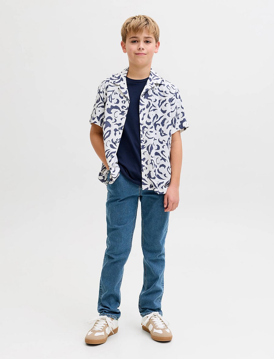 JJ REBEL - JREBNOAH JJCRAFT AT 760 NOOS JNR - regular jeans - blue denim - 4