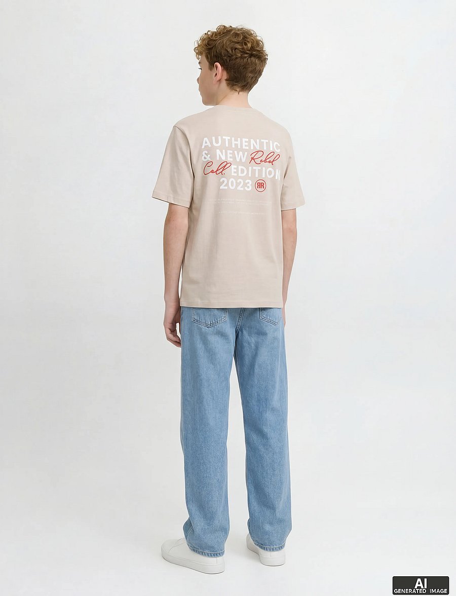 JJ REBEL - JREBLEO JJCRAFT AT 638 NOOS JNR - loose jeans - blue denim - 3
