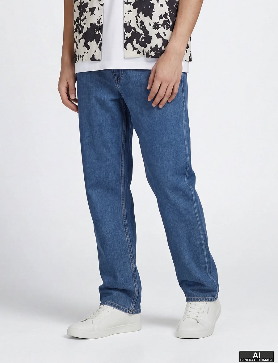 JJ REBEL - JREBLEO JJCRAFT AT 635 NOOS JNR - loose jeans - blue denim - 0