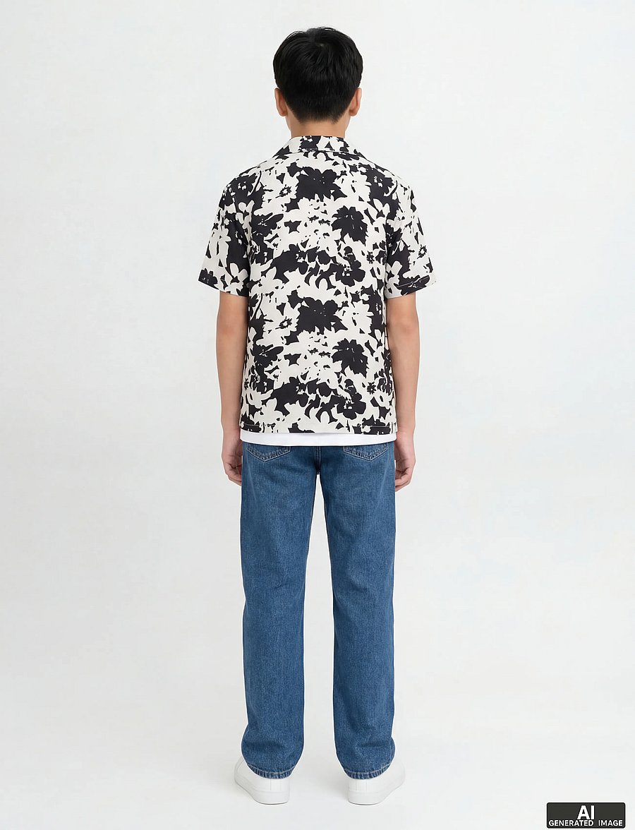 JJ REBEL - JREBLEO JJCRAFT AT 635 NOOS JNR - loose jeans - blue denim - 3