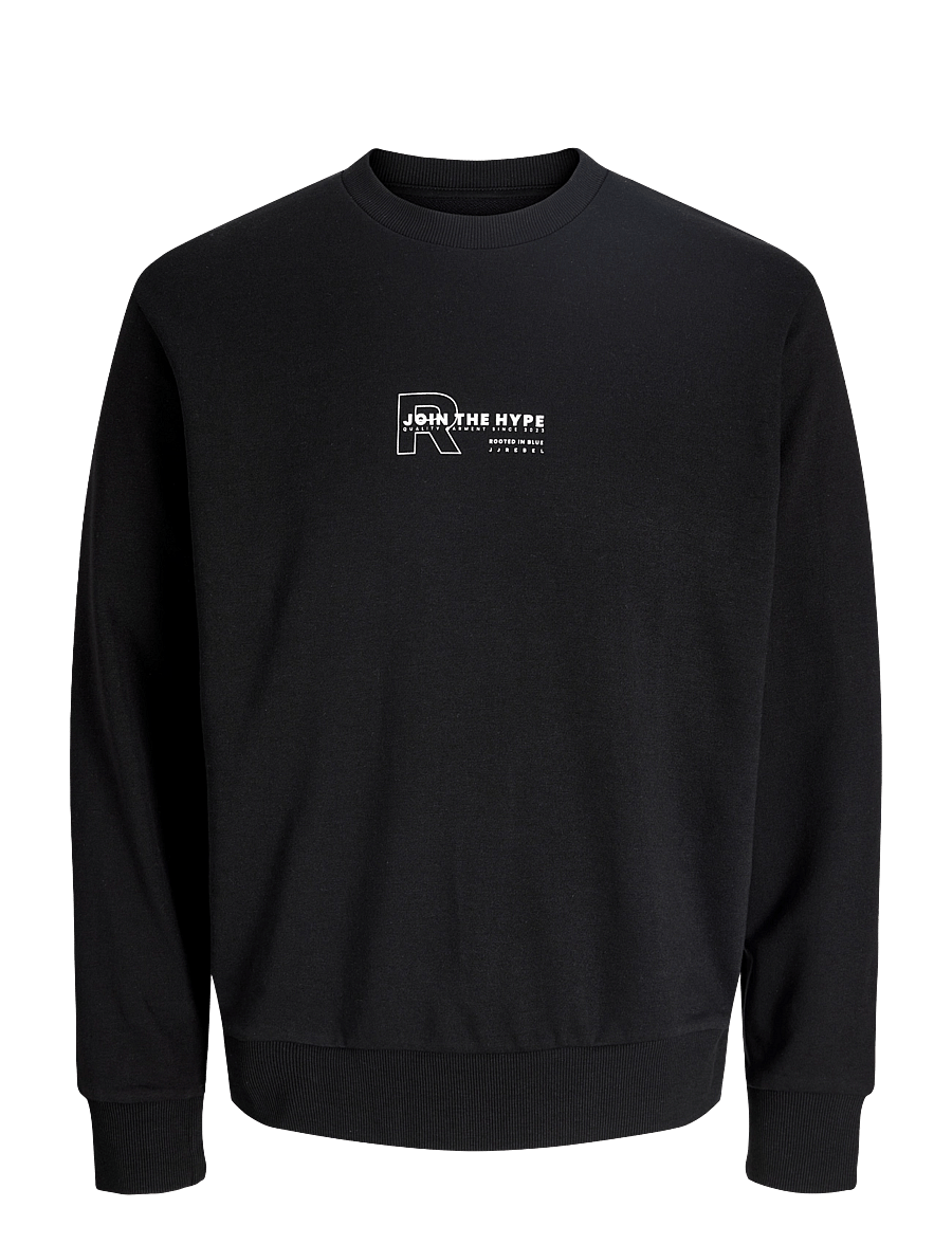 JJ REBEL - JREBZAKI CREW NECK SWEAT - sweatshirts - black - 1