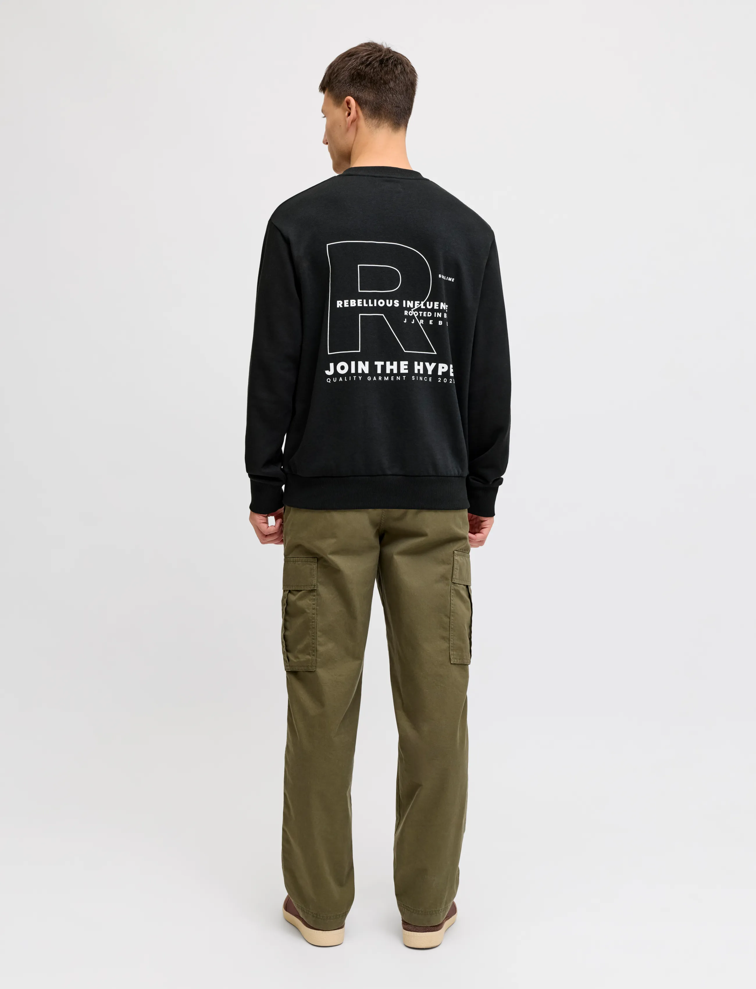 JJ REBEL - JREBZAKI CREW NECK SWEAT - sweatshirts - black - 3