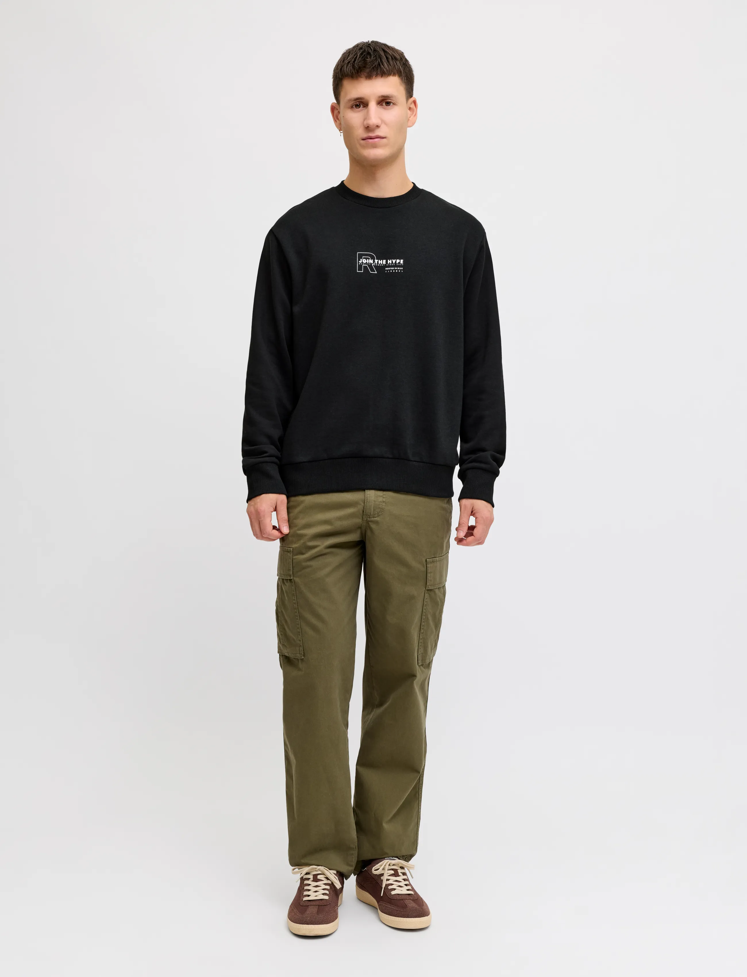 JJ REBEL - JREBZAKI CREW NECK SWEAT - sweatshirts - black - 4