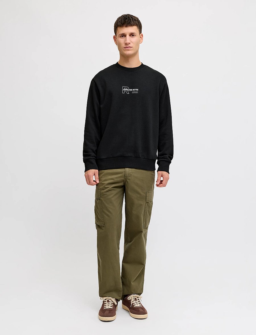 JJ REBEL - JREBZAKI CREW NECK SWEAT - sweatshirts - black - 4