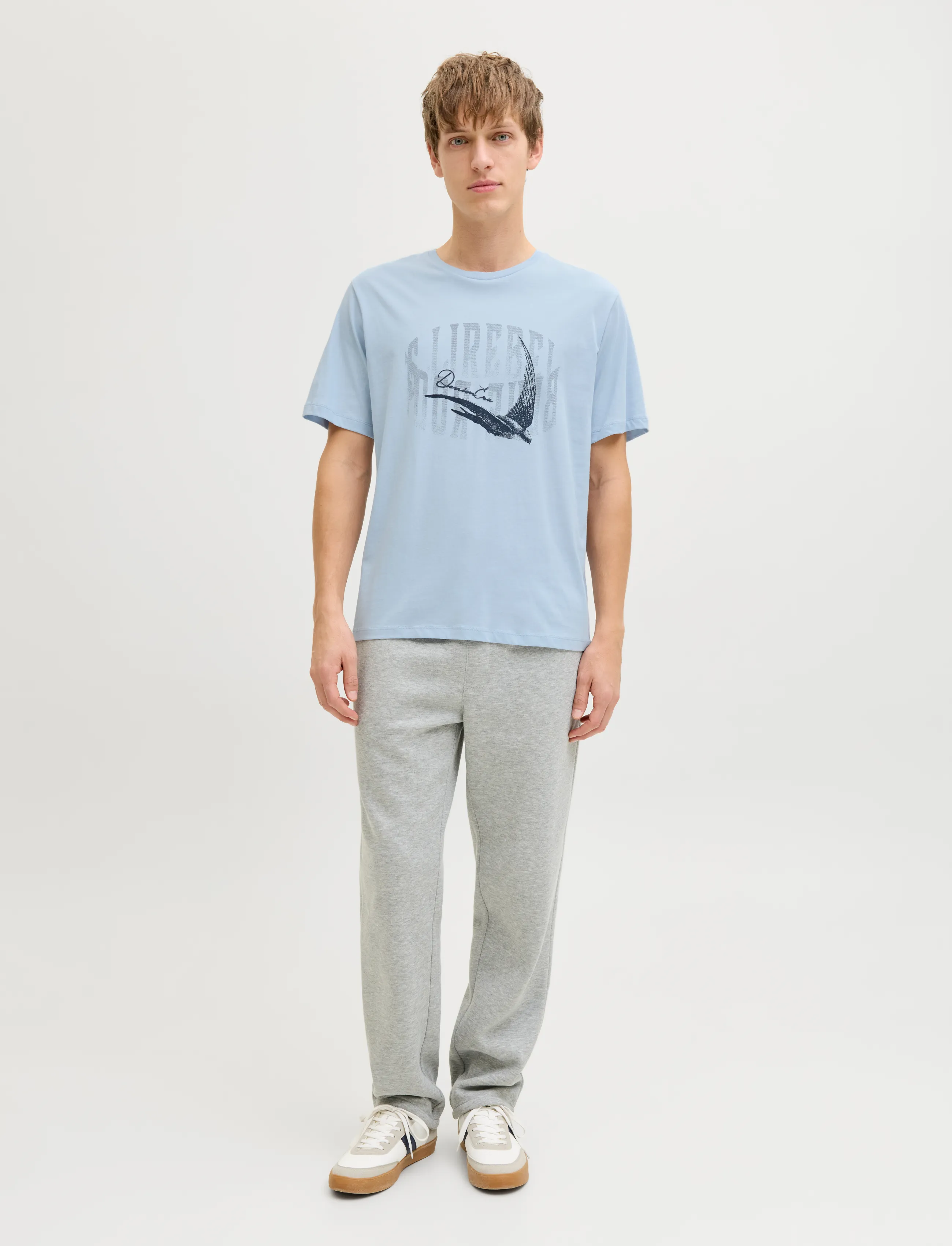 JJ REBEL - JREBALFY SS TEE - madalaimad hinnad - cashmere blue - 4