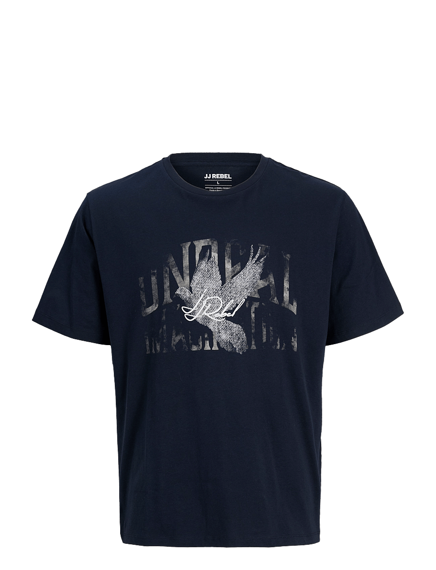 JJ REBEL - JREBALFY SS TEE - navy blazer - 0