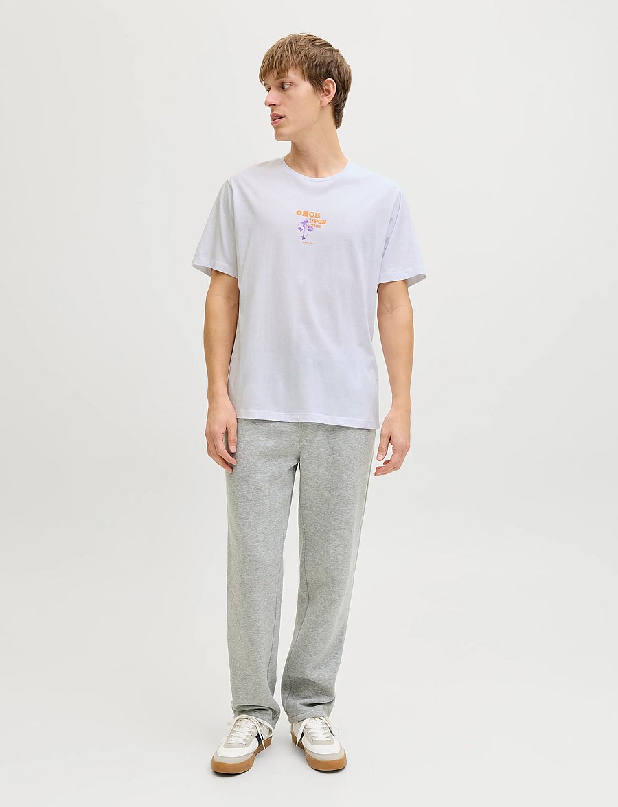JJ REBEL - JREBRILEY SS TEE - lühikeste varrukatega t-särgid - white - 4