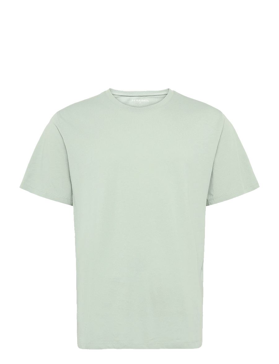JJ REBEL - JREBSIMON SS TEE - kurzärmelige t-shirts - aqua gray - 1