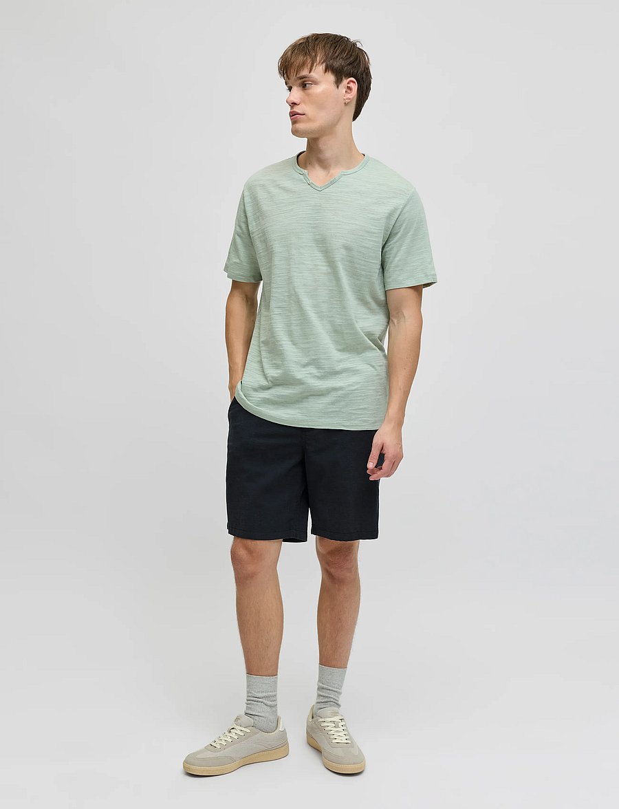 JJ REBEL - JREBSIMON SS TEE - kurzärmelige t-shirts - aqua gray - 4