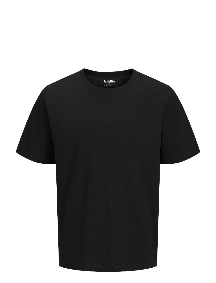 JJ REBEL - JREBSIMON SS TEE - kortärmade t-shirts - black - 1