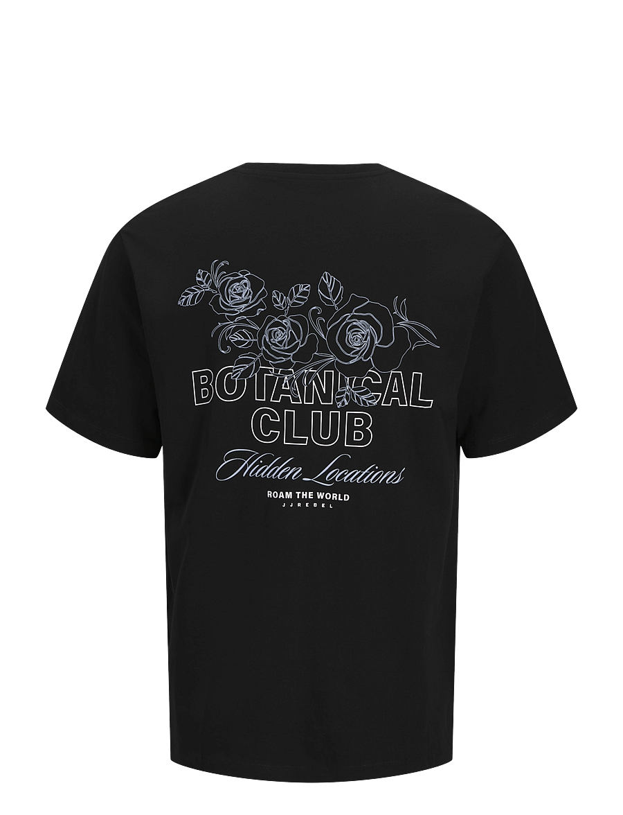 JJ REBEL - JREBSIMON SS TEE - kortärmade t-shirts - black - 2
