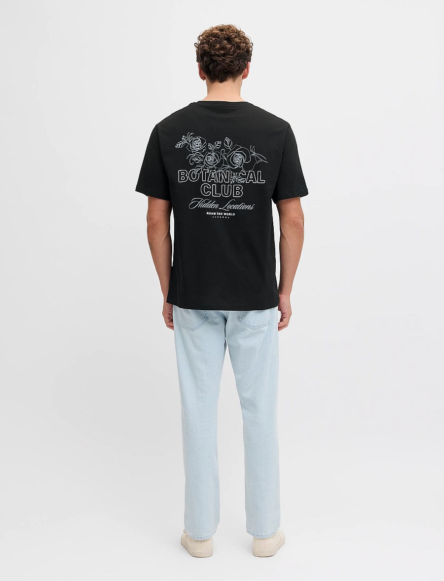 JJ REBEL - JREBSIMON SS TEE - kortärmade t-shirts - black - 3