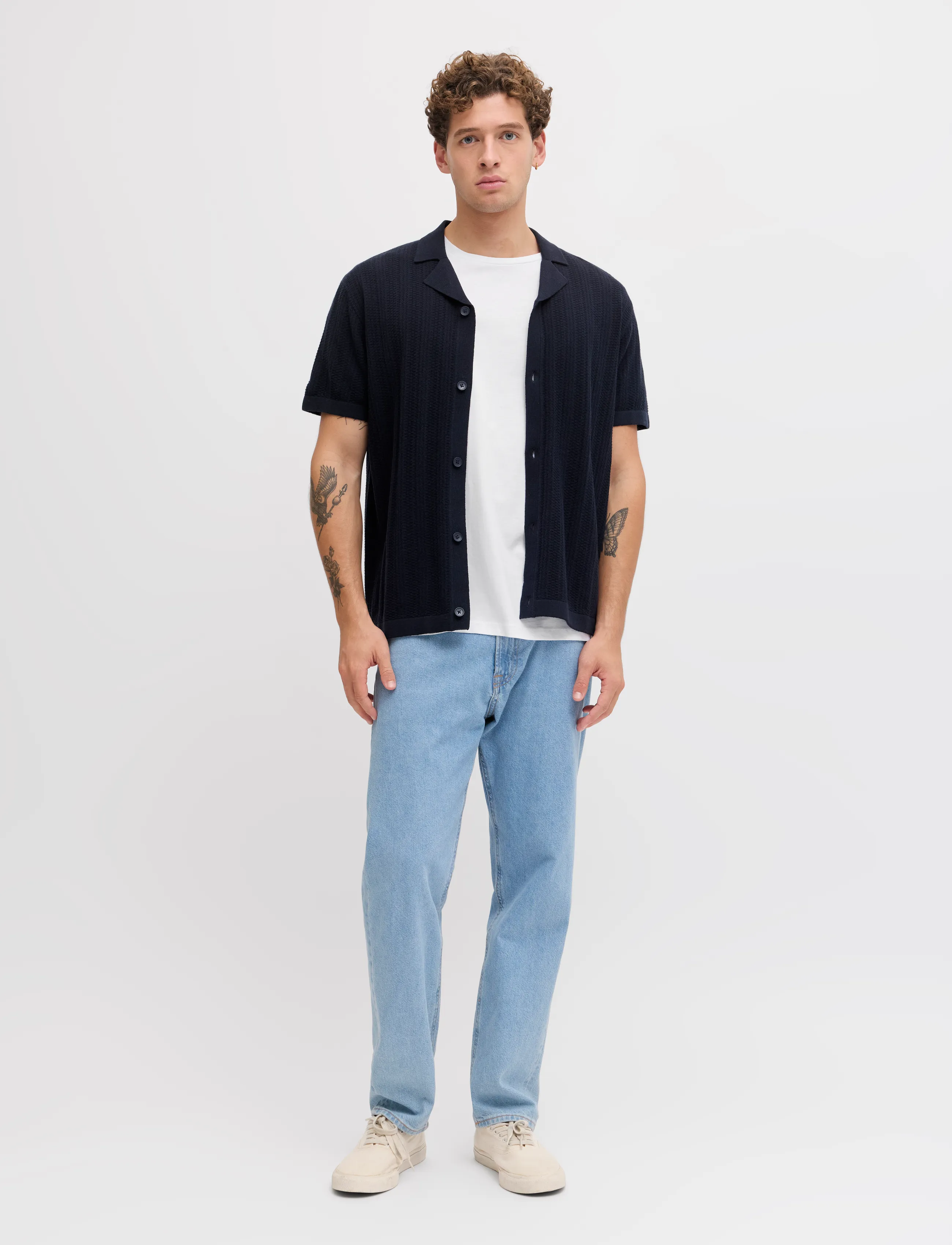 JJ REBEL - JREBSIMON SS TEE - white - 4
