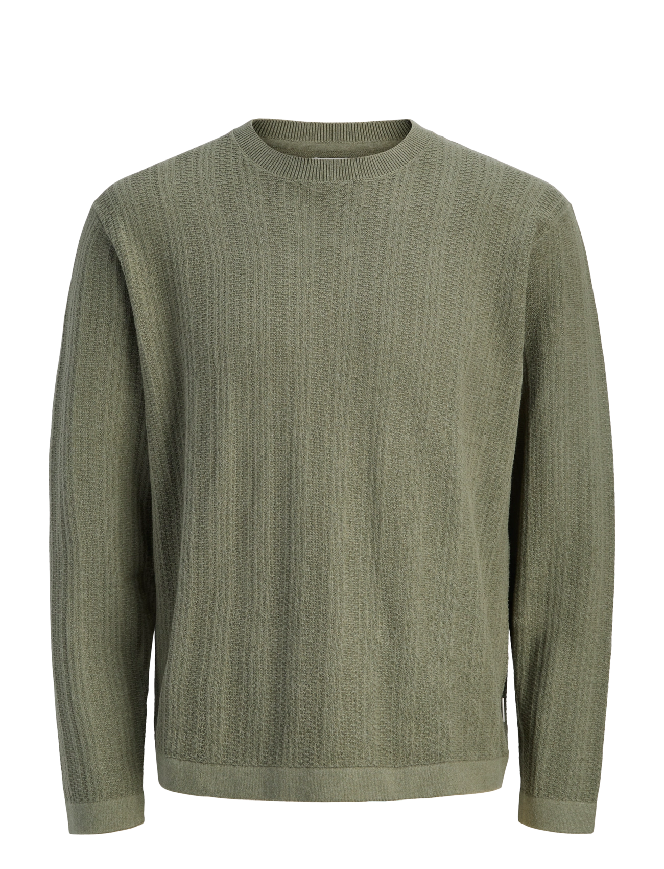 JJ REBEL JREBSTANCE KNIT CREW NECK - Strickmode - BEETLE / khaki/green