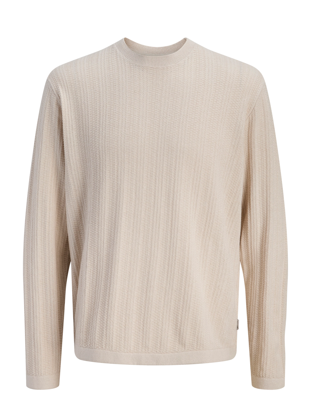 JJ REBEL Jrebstance Knit Crew Neck Cream - XL - Herren