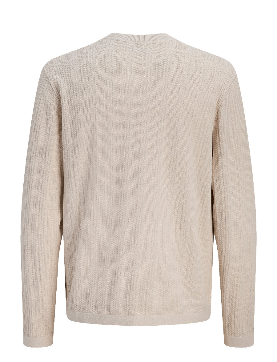 JJ REBEL - JREBSTANCE KNIT CREW NECK - Ümmarguse kaelusega kudumid - moonbeam - 2