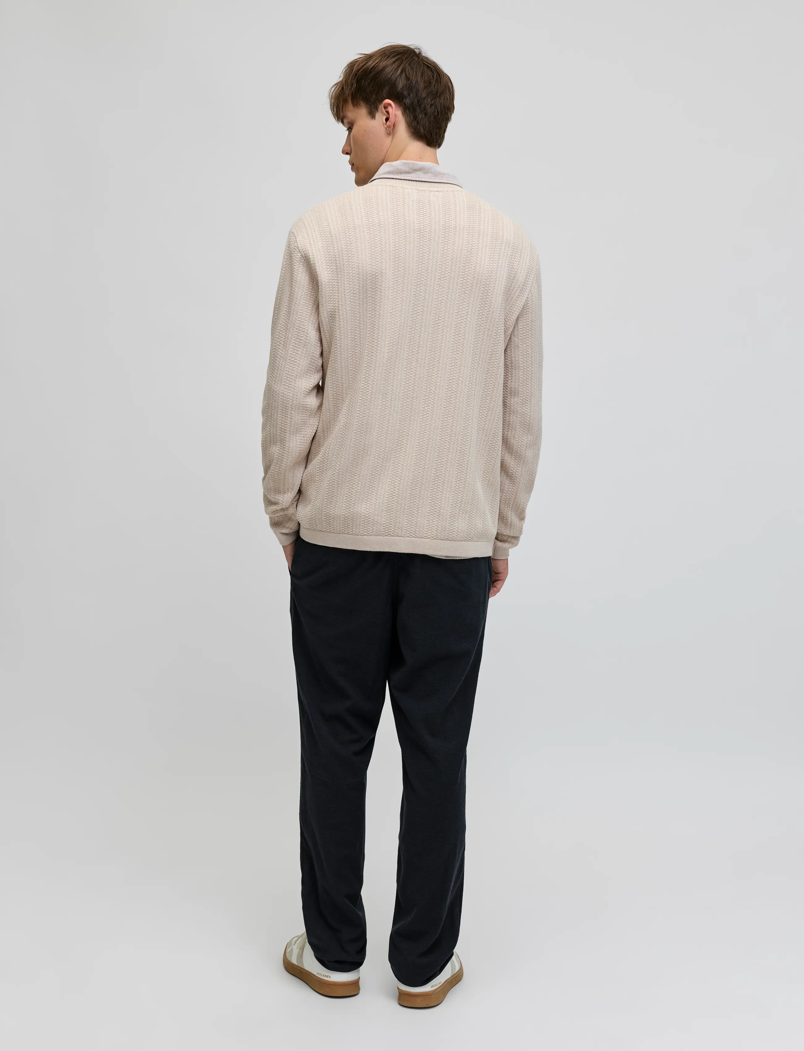 JJ REBEL - JREBSTANCE KNIT CREW NECK - rund hals - moonbeam - 3