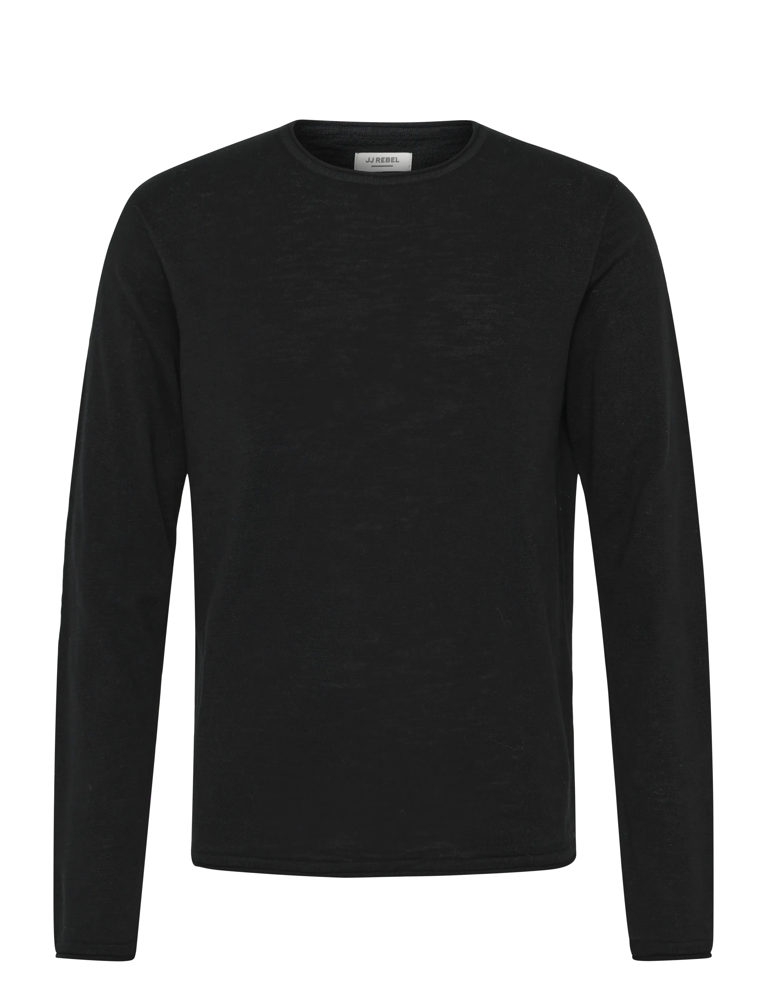 JJ REBEL Jrebvargo Knit Crew Neck Schwarz - L - Herren