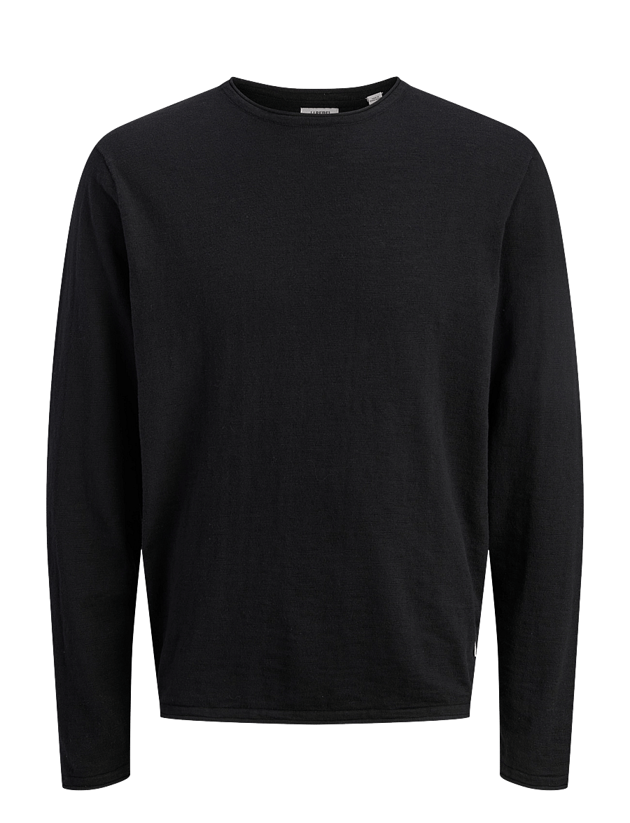 JJ REBEL - JREBVARGO KNIT CREW NECK - black - 1