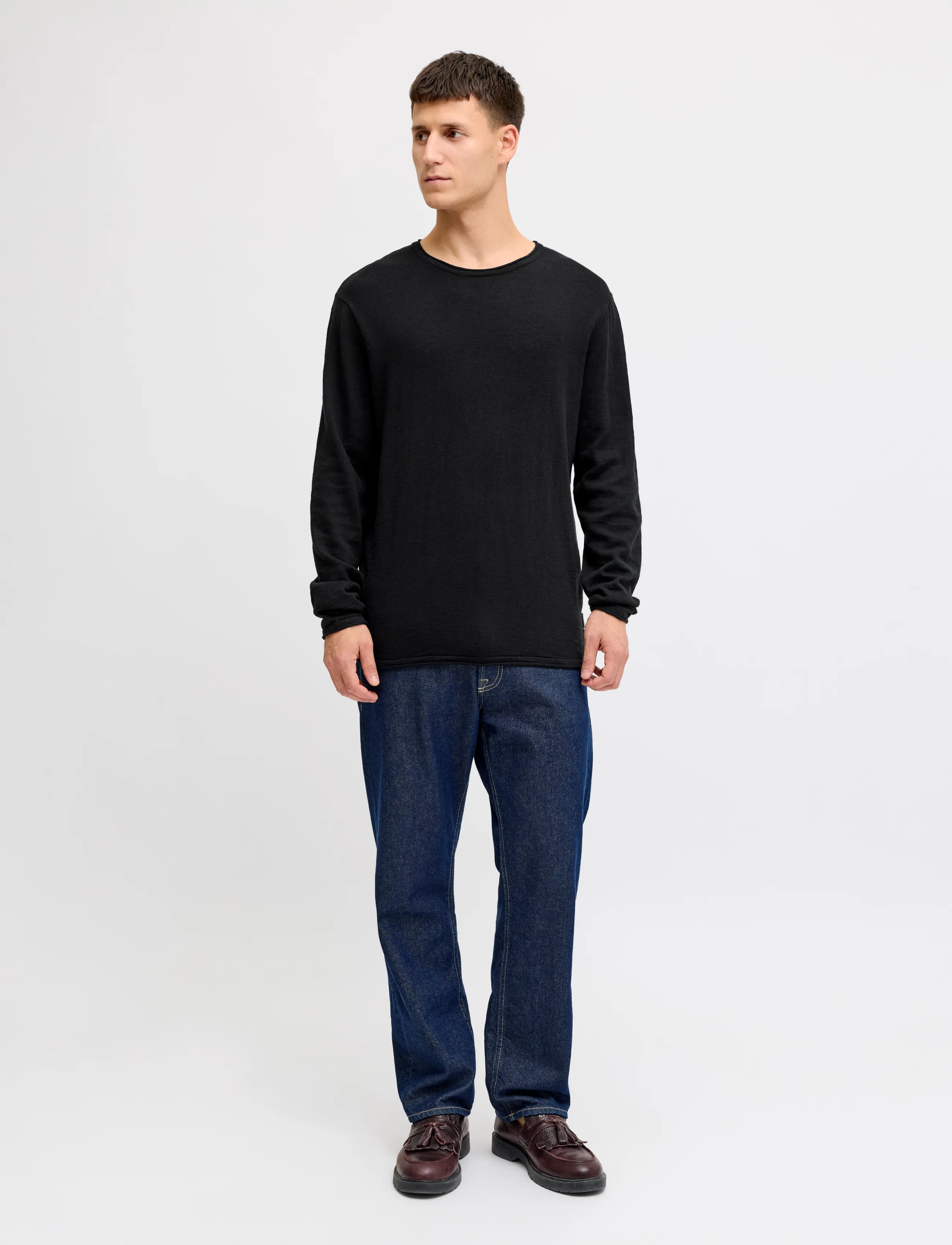 JJ REBEL - JREBVARGO KNIT CREW NECK - black - 3