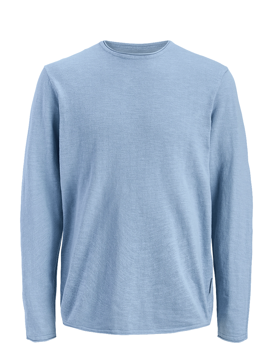 JJ REBEL - JREBVARGO KNIT CREW NECK - rundhals - faded denim - 1