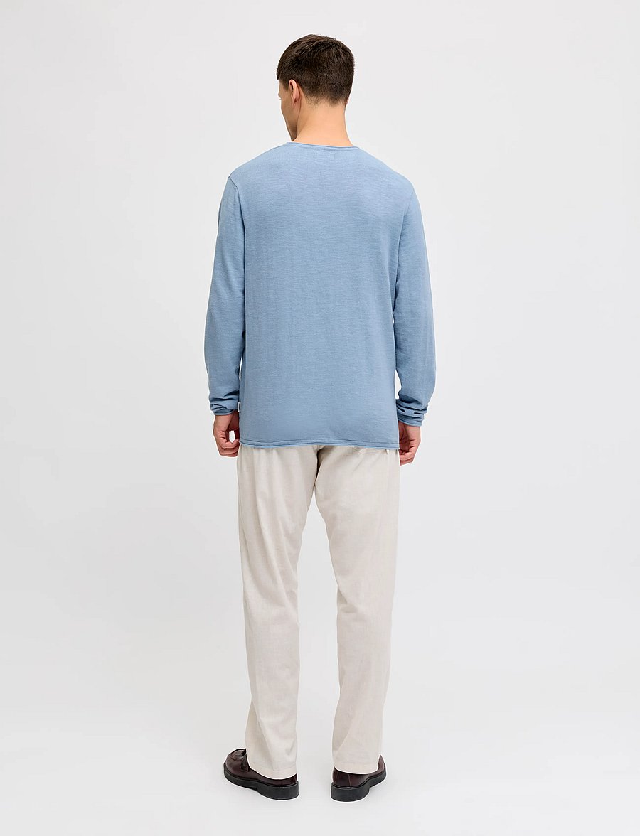 JJ REBEL - JREBVARGO KNIT CREW NECK - rundhals - faded denim - 3