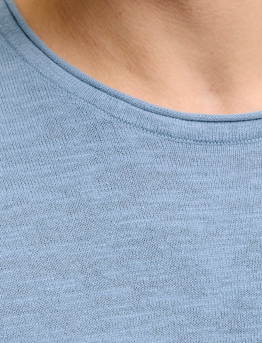 JJ REBEL - JREBVARGO KNIT CREW NECK - rundhals - faded denim - 5